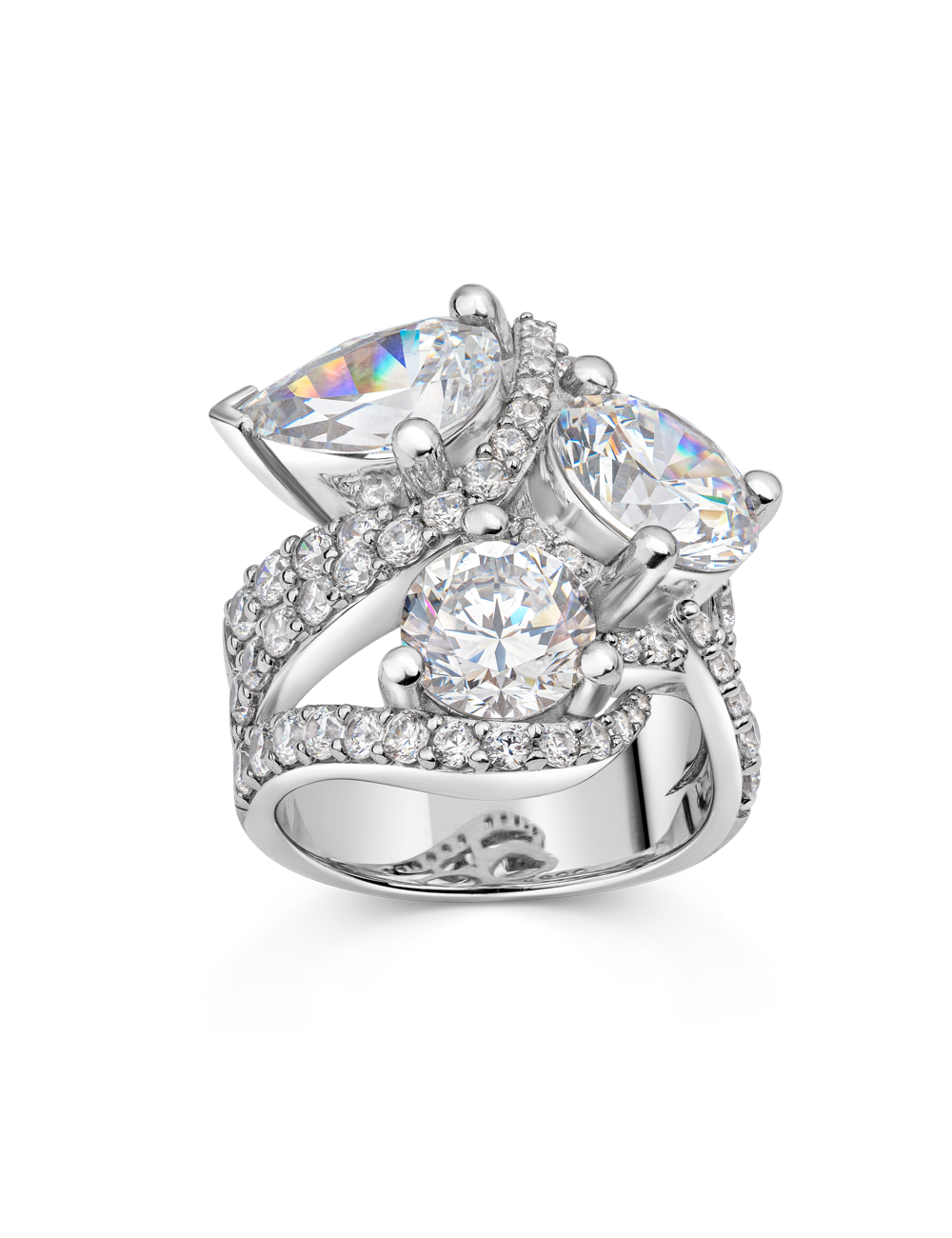 Ring 925/- Silber mit Zirkonia