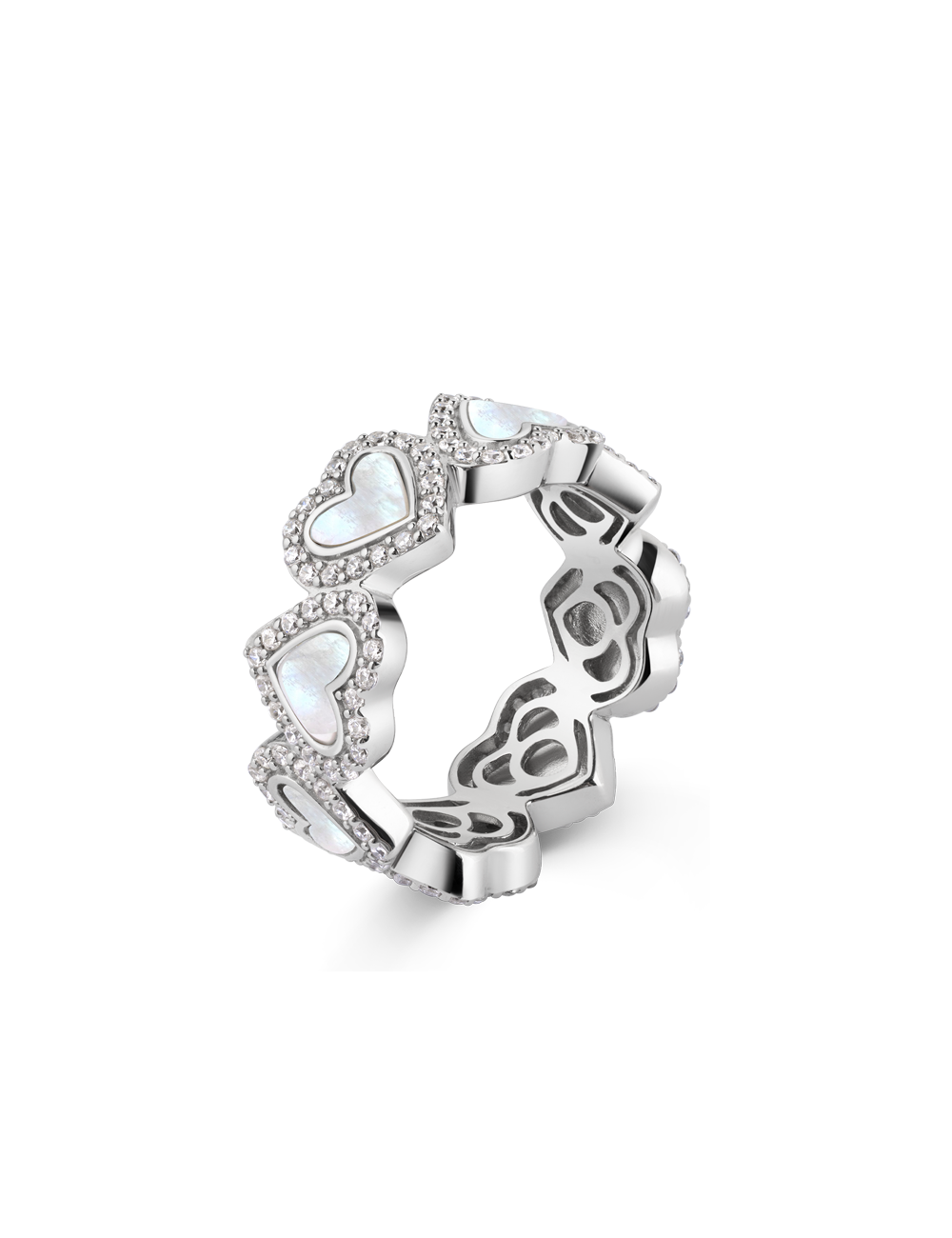Ring "Herz" 925/- Silber rhodiniert