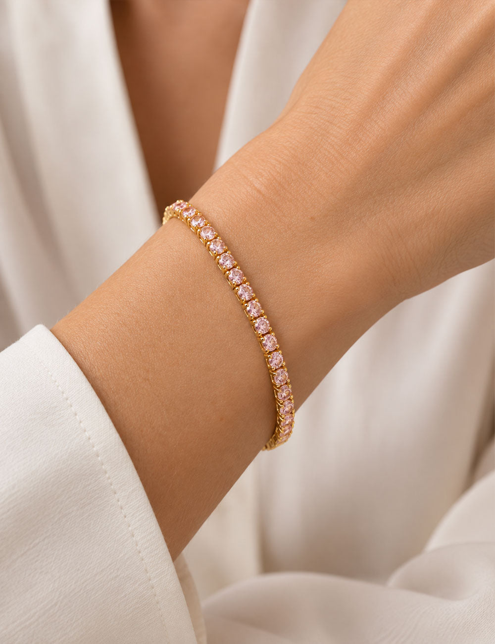 Silber Armband mit Zirkonia