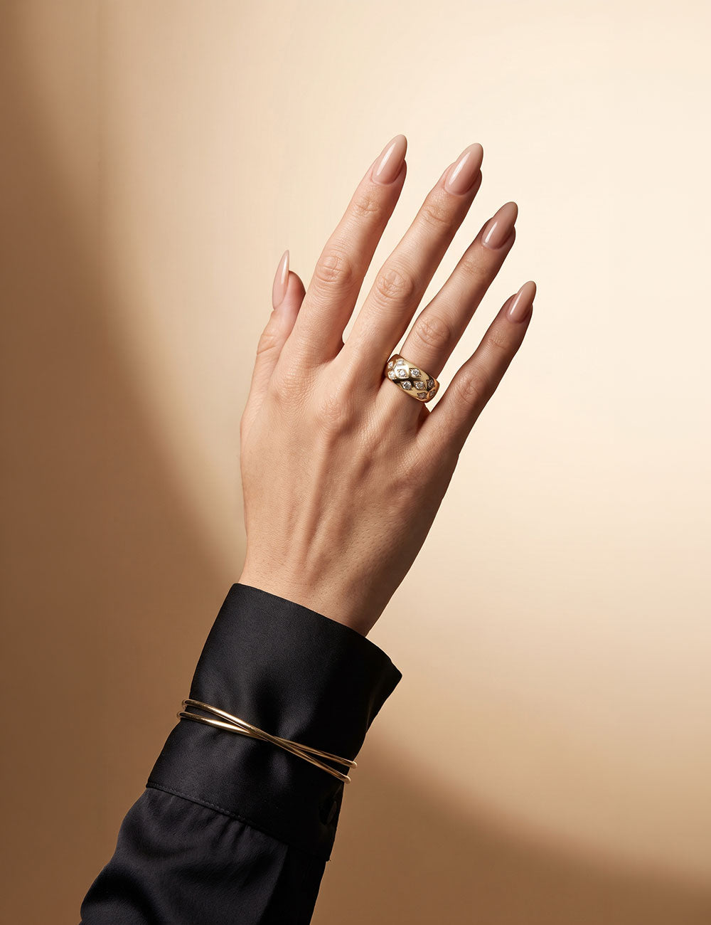 Premium Ring, Gelbgold mit Diamanten 1,00 Karat