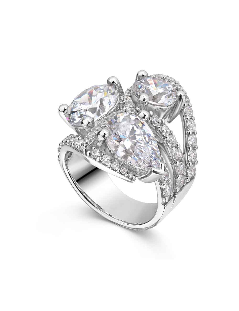 Ring 925/- Silber mit Zirkonia