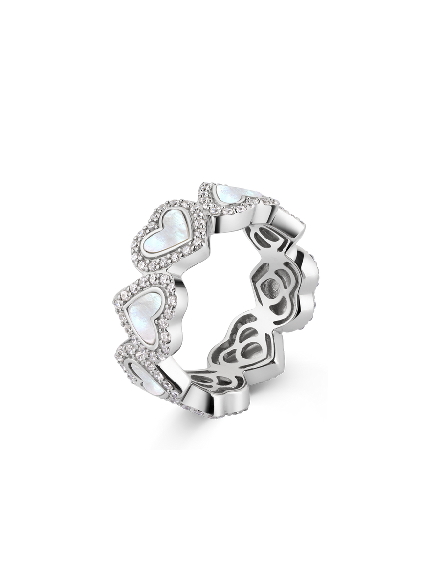 Ring "Herz" 925/- Silber rhodiniert
