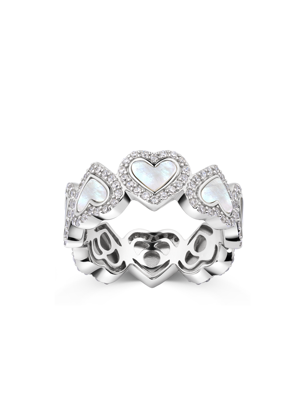 Ring "Herz" 925/- Silber rhodiniert