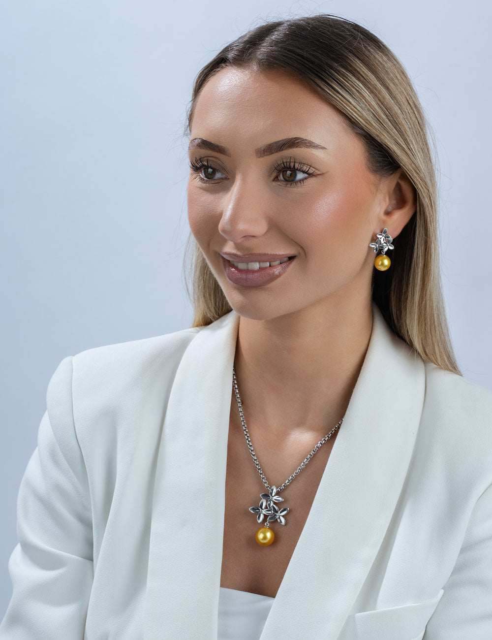 Anhänger Blume 925/- Silber