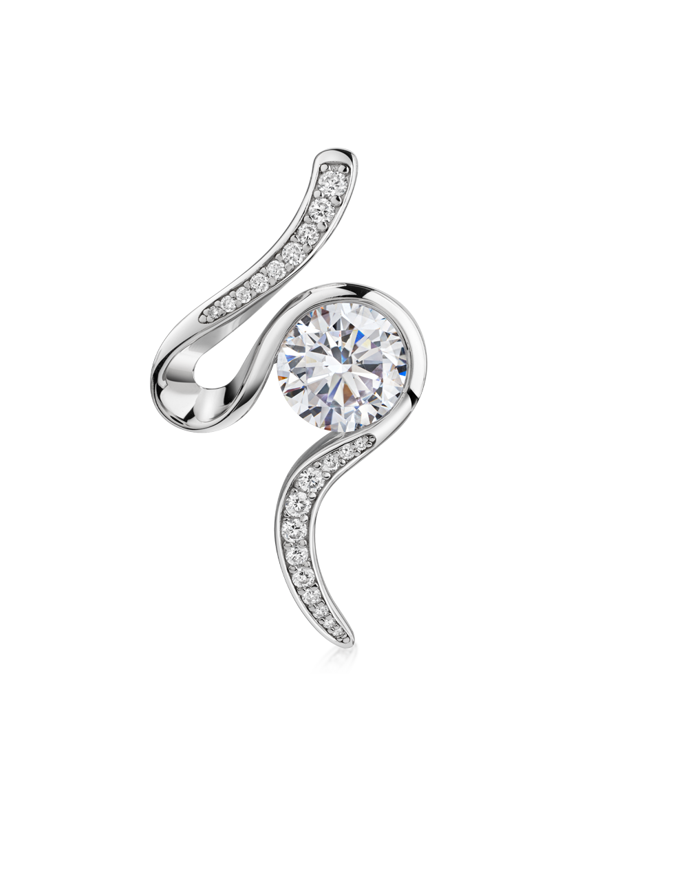 Anhänger 925/- Silber mit Zirkonia