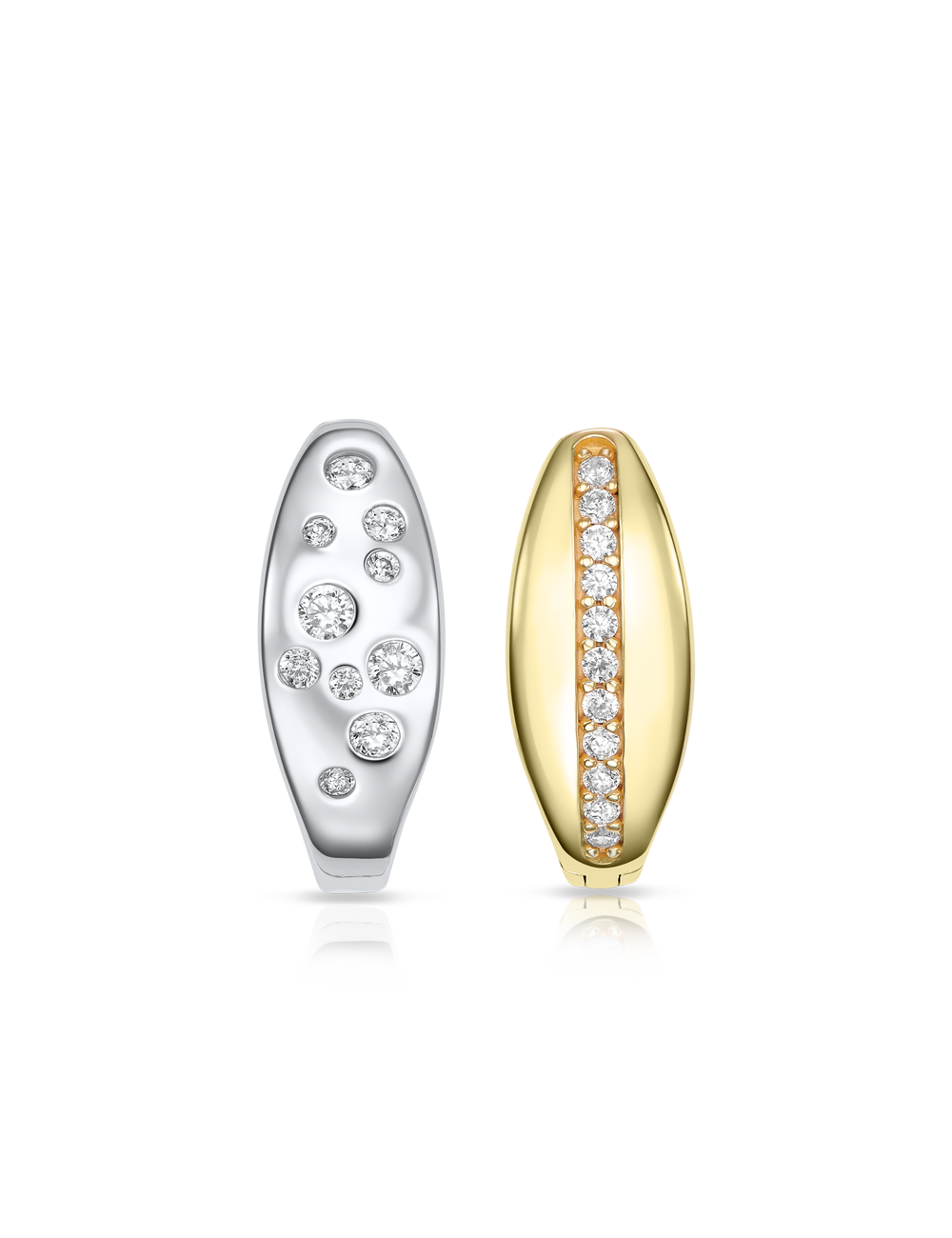 Wendecreolen 925/- Silber mit Zirkonia