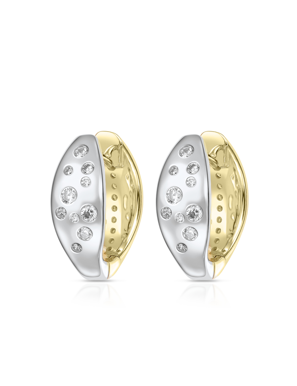 Wendecreolen 925/- Silber mit Zirkonia