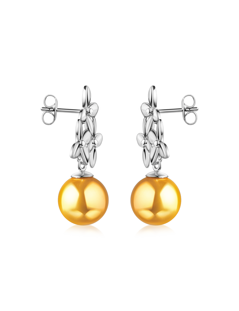 Ohrstecker Blume 925/- Silber