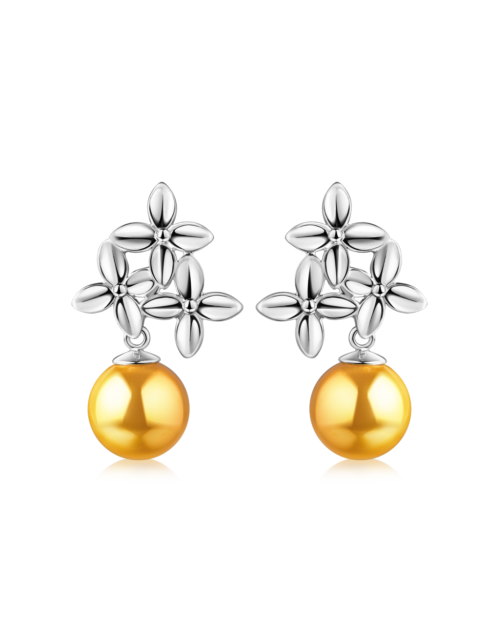 Ohrstecker Blume 925/- Silber