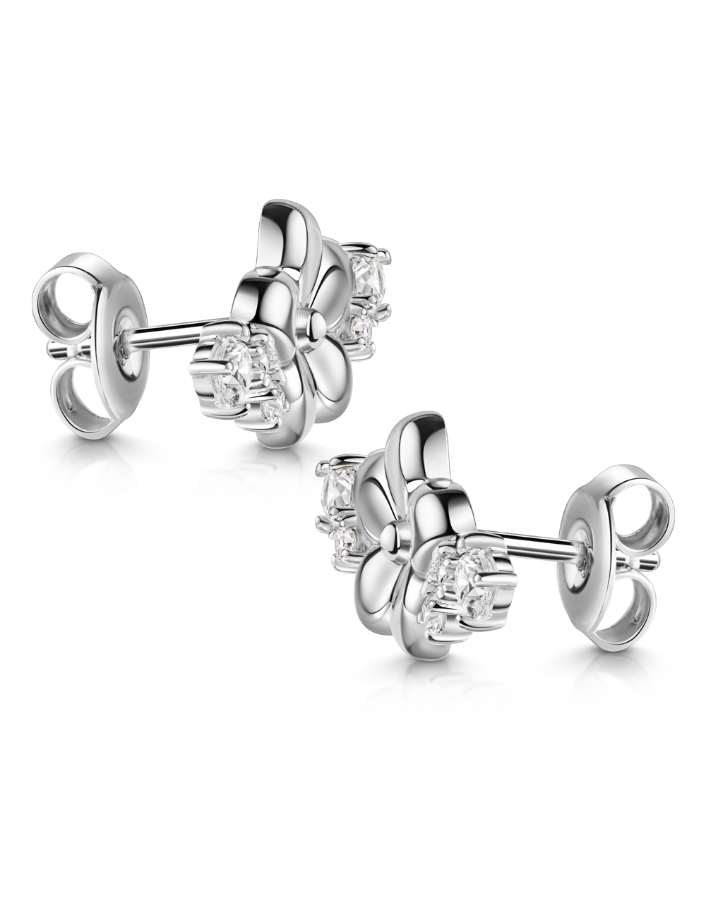 Ohrstecker Blümchen 925/- Silber