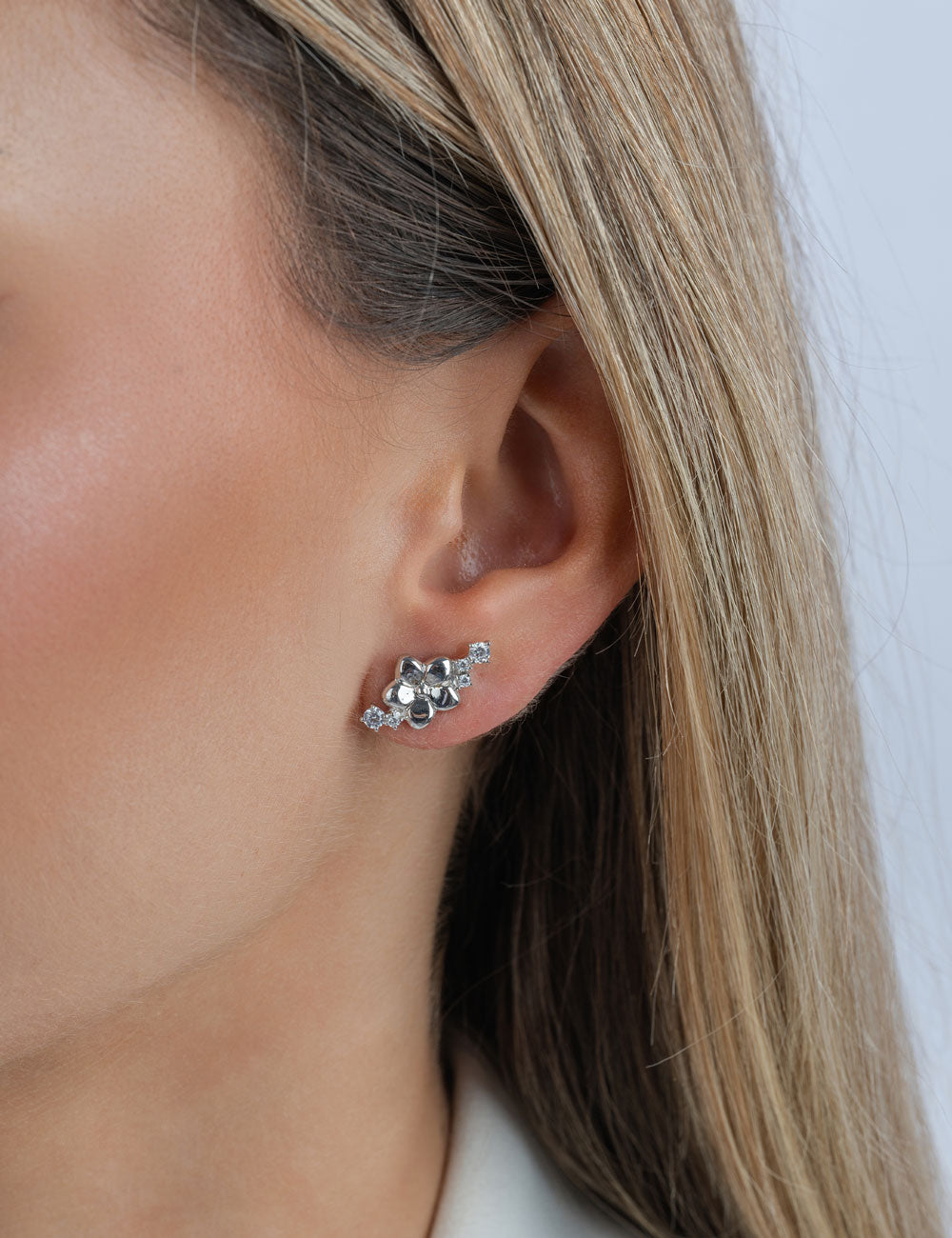 Ohrstecker Blümchen 925/- Silber