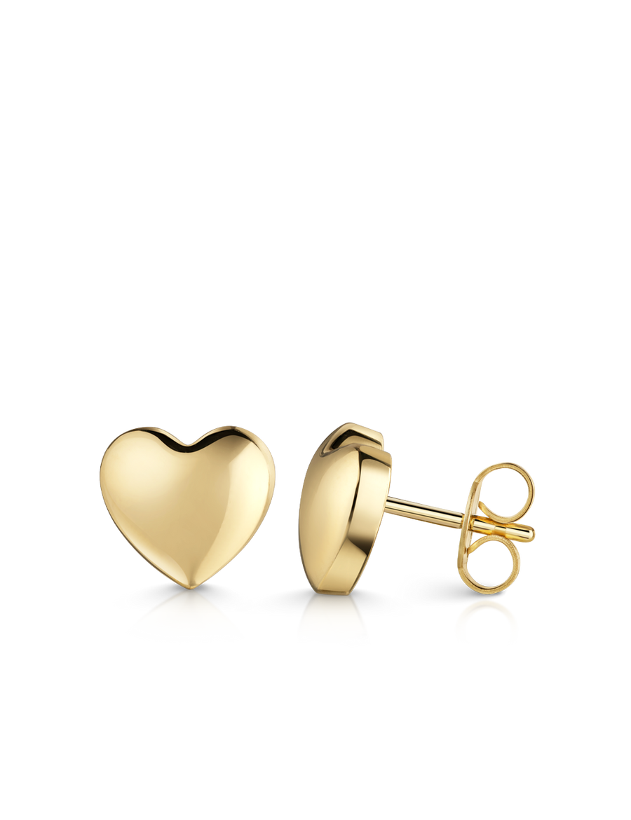 Premium Ohrstecker "Herz" 585/- Gold