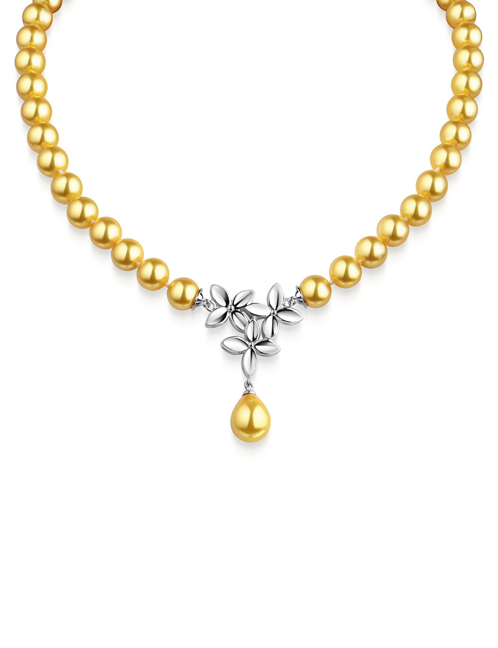 Collier Blümchen mit Karabiner