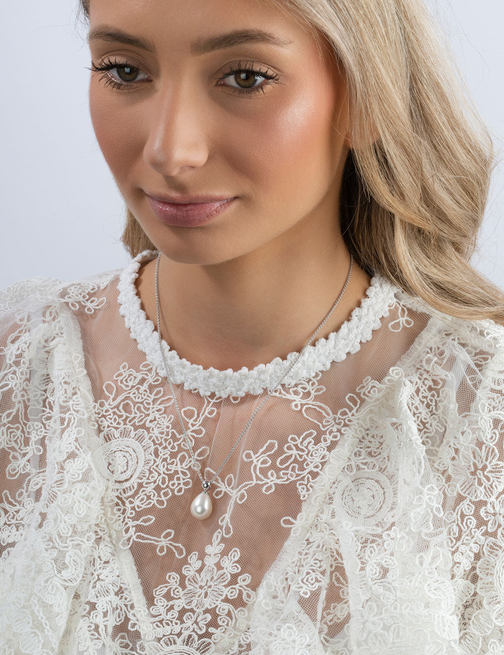 Essentials Anhänger 925/- Silber 12x15 mm Tropfen