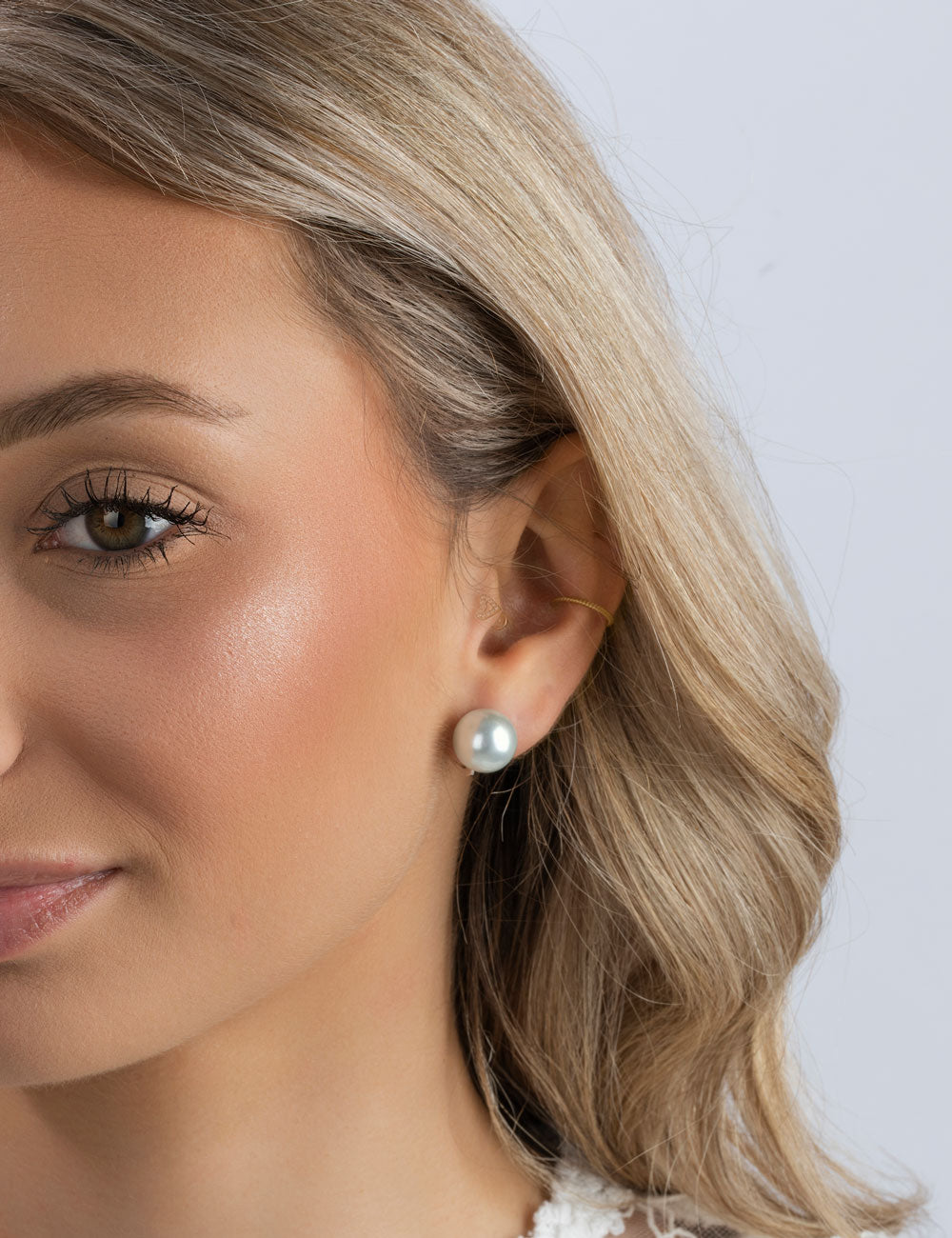 Essentials Ohrclips, Silber rhodiniert 12mm