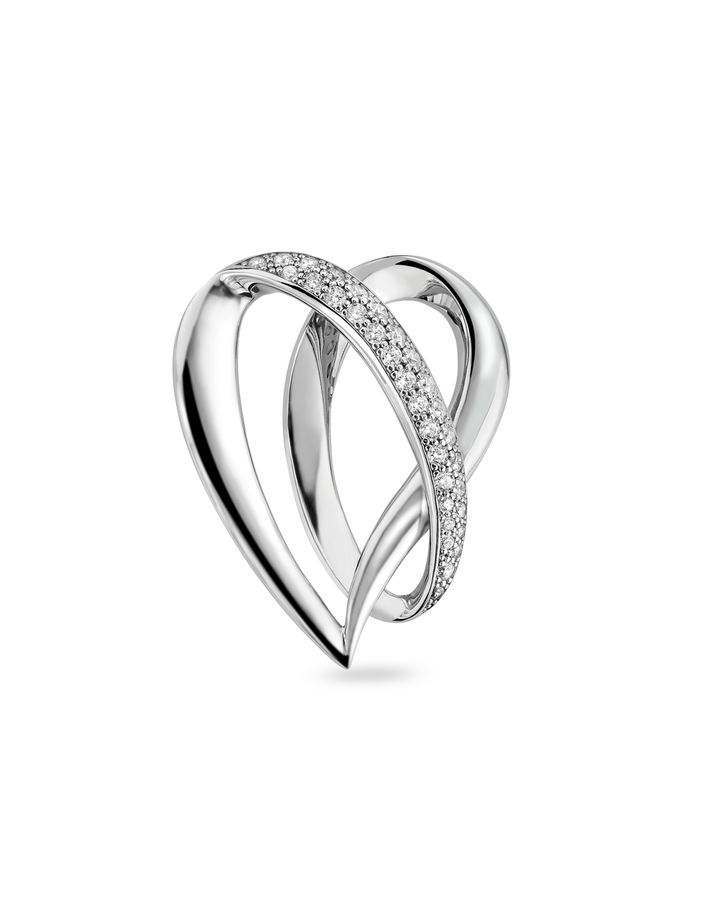 Anhänger "Herz" 925/- Silber mit Zirkonia