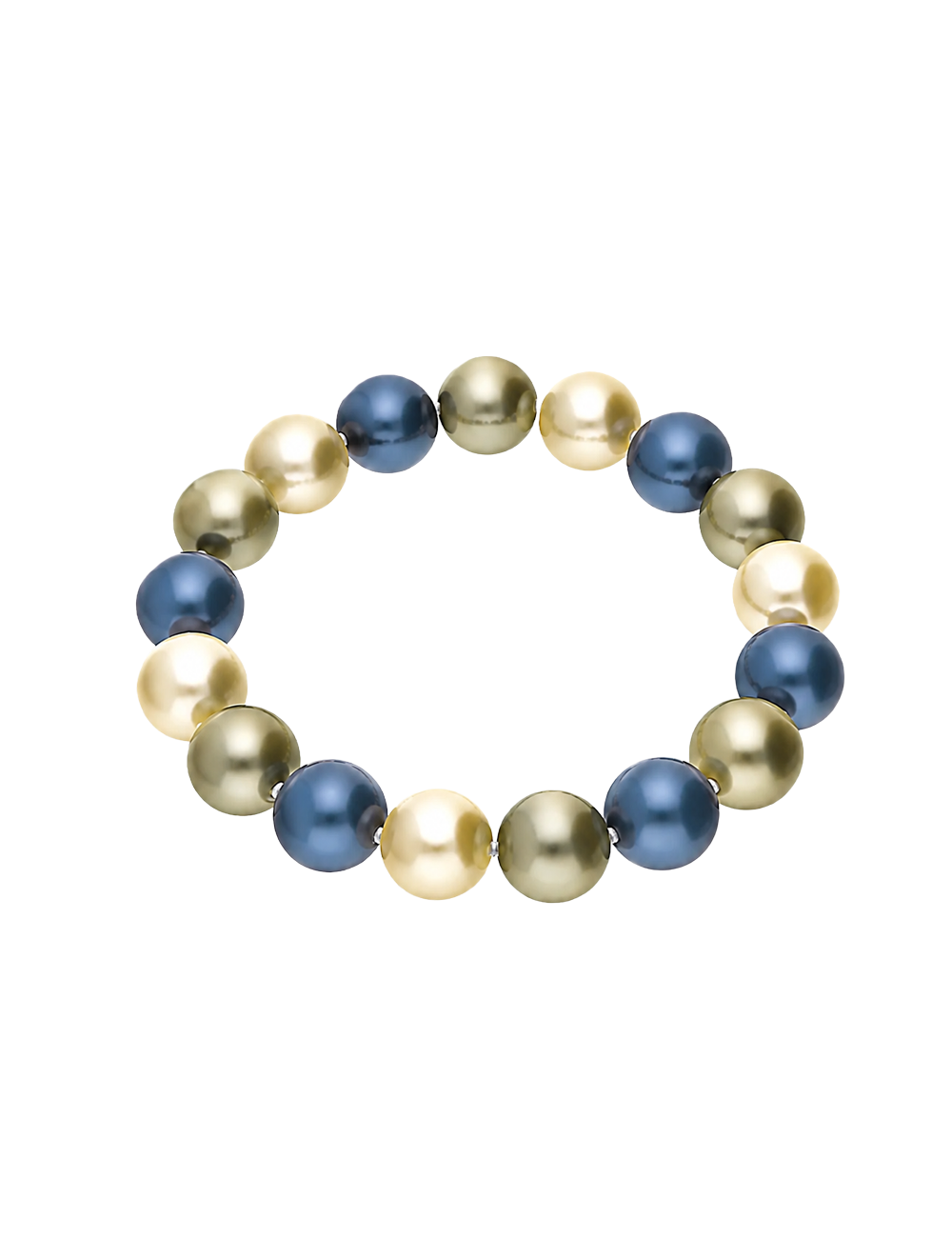 #Muschelkernperle_blau, grün, champagner